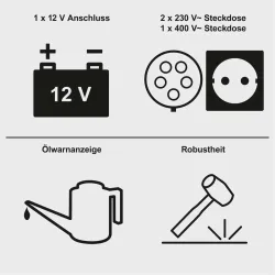 Diesel Stromerzeuger DSE5500 Scheppach 3321 786