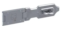 Sicherheitsüberfalle 120 mm 1 Gelenk glanzverzinkt 4026434004045