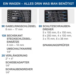 Werkstattwagen TW1200 scheppach 2in1 abnehmbare Werkzeugkiste fahrbar 36643 11079