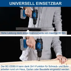 Akku-Bohrschrauber BC-DD60-X Scheppach Brushless 1159 311