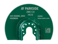 PARKSIDE® Zubehör für Multifunktionswerkzeug HCS-Segmentsägeblatt Z85 4052916864388