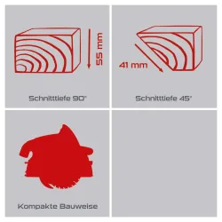 Tauchsäge PX-TS-55 Practixx mit Schienen & Zubehör 18886 5769