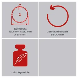 Tauchsäge PX-TS-55 Practixx mit Schienen & Zubehör 18887 5769