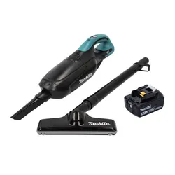 Makita Akku-Handstaubsauger DCL 182 T1 B Schwarz 4064677037284