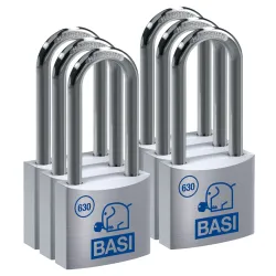 BASI Vorhängeschloss Vorhangschloss Spar-Set 6-tlg 4026434457230