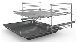 BOSCH Backofen-Set Edelstahl Teleskopauszug + Midea 27021 8286