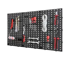 PARKSIDE® Werkzeug-Wandorganizer silberfarben schwarz 14176 3625