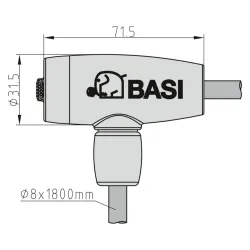 BASI Kabelbinder Fahrradschloss Stahlseil innen 4026434170221