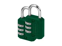 PARKSIDE® Kabel / Schlösser Kombinationsschloss 2er Set 4052916575376