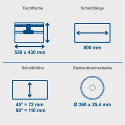 Steintrennmaschine HSM4000 Scheppach 2544 611