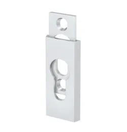 Schutz-Schieberosette eckig Alu weiß 4026434082012