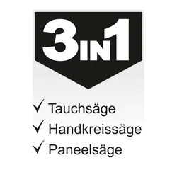 Tauchsäge TAS55-BE Scheppach mit Führungsschienen 36161 10849