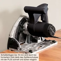 Tauchsäge TAS55-BE Scheppach mit Führungsschienen 36160 10849