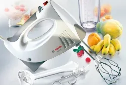 BOSCH Handmixer CleverMixx MFQ3540 Edelst. Rührbesen/Knethaken 10193 2730