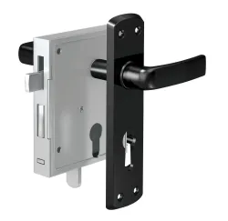 Stumpfdrückerschloss SDS 130 mit hebender Falle PZ Lochung R/L verwendbar 4026434007572