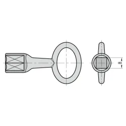 BASI Schließzylinder Spezial-Halbzylinder (Spar-Set) Vierkant 8 25020 7718