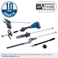 Akku-Multifunktionsgerät BC-MFH400-X Scheppach Brushless 3464 818