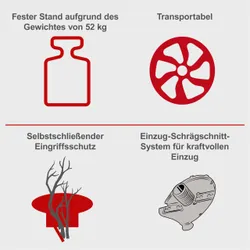 Häcksler BIOSTAR 3000 Metallgehäuse mit Fahrvorrichtung 36465 10994