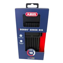 ABUS Einsteckschloss BORDO BIG 6000K/120 Faltschloss schwarz 4003318620911