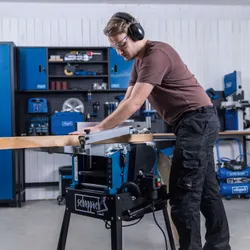 Abricht- & Dickenhobel HMS1500 Scheppach mit fahrbarem Untergestell 4046664265153