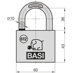 BASI Vorhängeschloss Vorhangschloss Spar-Set 2-tlg GL 12765 3220