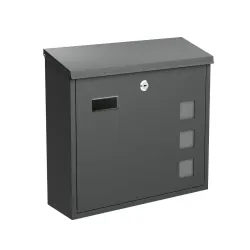 Briefkasten BK 350M Stahl matt anthrazit 4026434183788