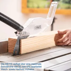 Tischkreissäge HS116 Scheppach klappbares Untergestell 36210 9287