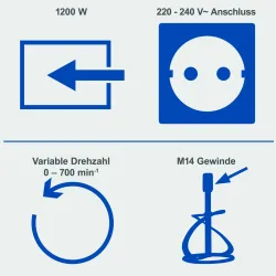 Handrührgerät PM1200 Scheppach 4046664098959
