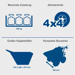 Dumper DP3000 Scheppach 30724 9274