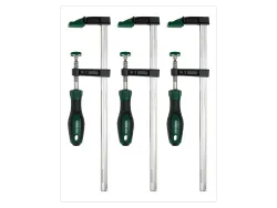 PARKSIDE® Schraubzwinge 3er Set mit materialschonenden Spannbacken 4052916557297