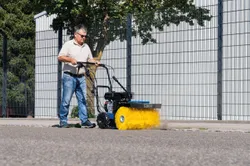 Kehrmaschine SC2400p scheppach inkl. Schneeschild und Auffangbehälter 36270 10887