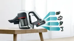 BOSCH Akku-Stielstaubsauger Unlimited 6 BKS611MTB Weiß Hygiene-Filter 8302 2460