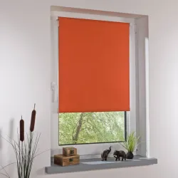 Bella Casa Klemmfix-Rollo Verdunkelung terracotta 4016318008634