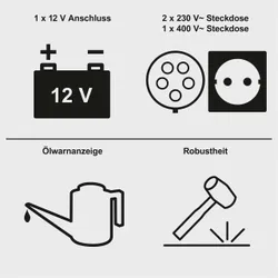 Diesel Stromerzeuger DSE5500 Scheppach Elektrostart 37296 11371