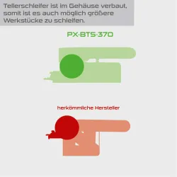 Band- und Tellerschleifer PX-BTS-370 Practixx 925 265