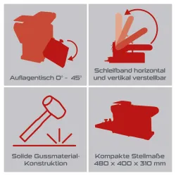Band- und Tellerschleifer PX-BTS-370 Practixx 924 265