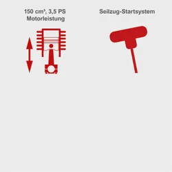Benzin-Rasenmäher MS150-42 scheppach 36560 11040