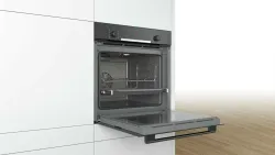 BOSCH Backofen-Set Einbau Backofen und Mikrowelle Schwarz BEL623MB3 0654170032585
