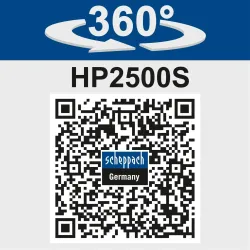 Rüttelplatte HP2500S Scheppach inkl. Gummimatte & Fahrvorrichtung 4046664116837