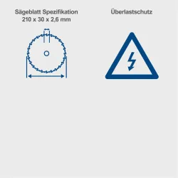 Tischkreissäge HS210 Scheppach 442 168