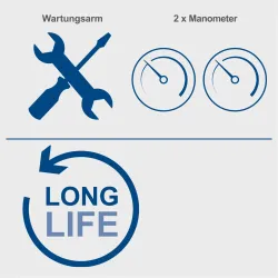 Kompressor HC10-Twin Scheppach ölfrei wartungsarm kompakt 19358 5875