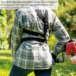 4in1 Benzin Multigartengerät MFH3300-4P Scheppach - Freischneider Rasentrimmer Hochentaster Heckenschere 36919 11199