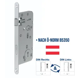 Einsteck-Zimmertürschloss ES 922 Ö Buntbart abgerundeter Stulp 4026434081961