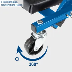 2-in1 KFZ-Rollliege Scheppach KFZ Rollbrett Werkstatthocker 37341 11390