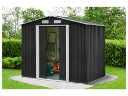 PARKSIDE® Gartengerätehaus XL aus Metall anthrazit 4335815024108