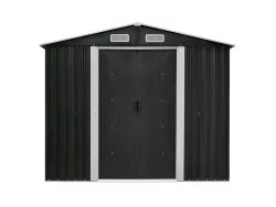 PARKSIDE® Gartengerätehaus XL aus Metall anthrazit 15242 3912