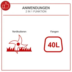 Benzin-Vertikutierer SC55P Scheppach 4046664242710
