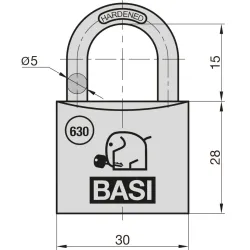 BASI Vorhängeschloss Vorhangschloss Spar-Set 4-tlg 12909 3268