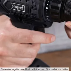 Akku-Bohrschrauber BC-BS60BE-X scheppach black 4046664277255