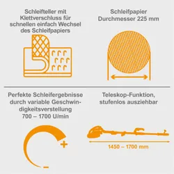 Wand- und Deckenschleifer DWS9 Woodster black 37174 11306